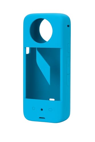 REFLEX CAMERA Silikon Schutzhülle für Insta360 X3 - Stoßfeste Haut mit Objektivdeckel, Anti-Rutsch-Griff, kratzfeste Abdeckung für 360 Action Kamera - Blau REFLEX CAMERA Silikon Schutzhülle für Insta360 X3 - Stoßfeste Haut mit Objektivdeckel, Anti-Rutsch-Griff, kratzfeste Abdeckung für 360 Action Kamera - Blau von Reflex Camera