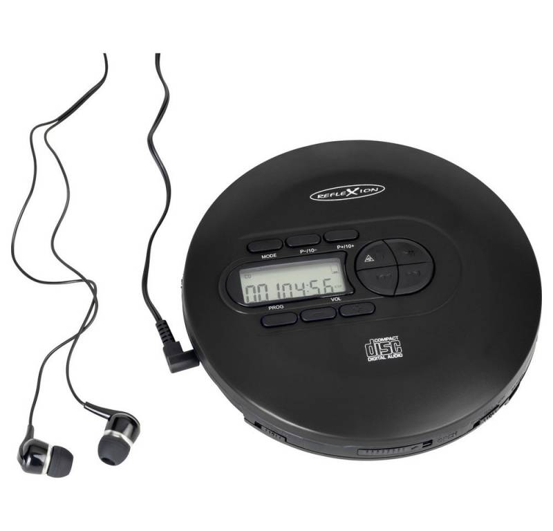 Reflexion Reflexion PCD520MF/BK Tragbarer CD-Player CD, CD-R, CD-RW, MP3 Schwar tragbarer CD-Player von Reflexion