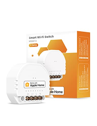 Refoss Mini Smart Lichtschalter, kompatible mit Apple HomeKit, Alexa & Google Home, Relais Modul, 1-Wege-Lichtschalter, Wandschalter, 2.4GHz, 250V 10A, 1 Stück Refoss Mini Smart Lichtschalter, kompatible mit Apple HomeKit, Alexa & Google Home, Relais Modul, 1-Wege-Lichtschalter, Wandschalter, 2.4GHz, 250V 10A, 1 Stück von Refoss