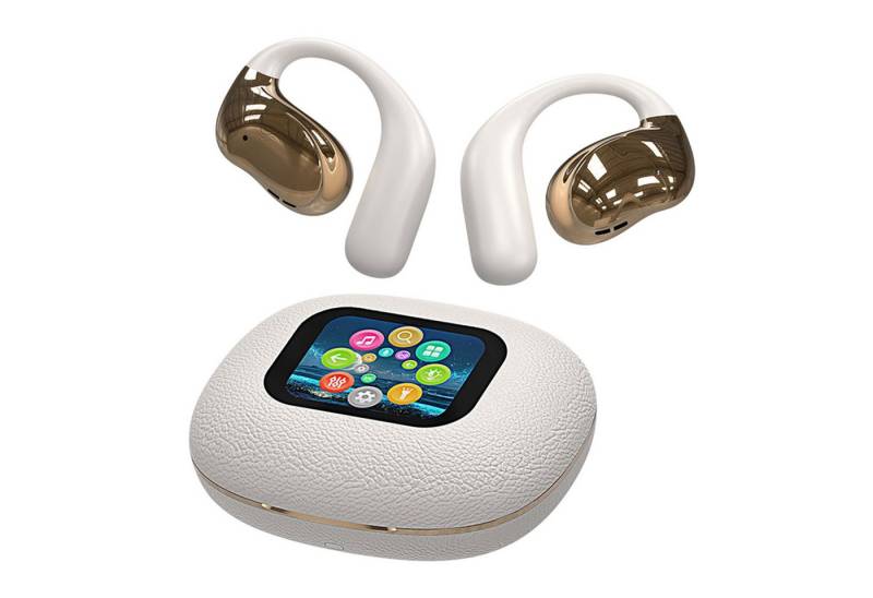 Refttenw Sprachübersetzer Kopfhörer AI Übersetzungskopfhörer mit Bildschirm Bluetooth-Kopfhörer (Bluetooth, 144 Sprachen in Echtzeit) von Refttenw