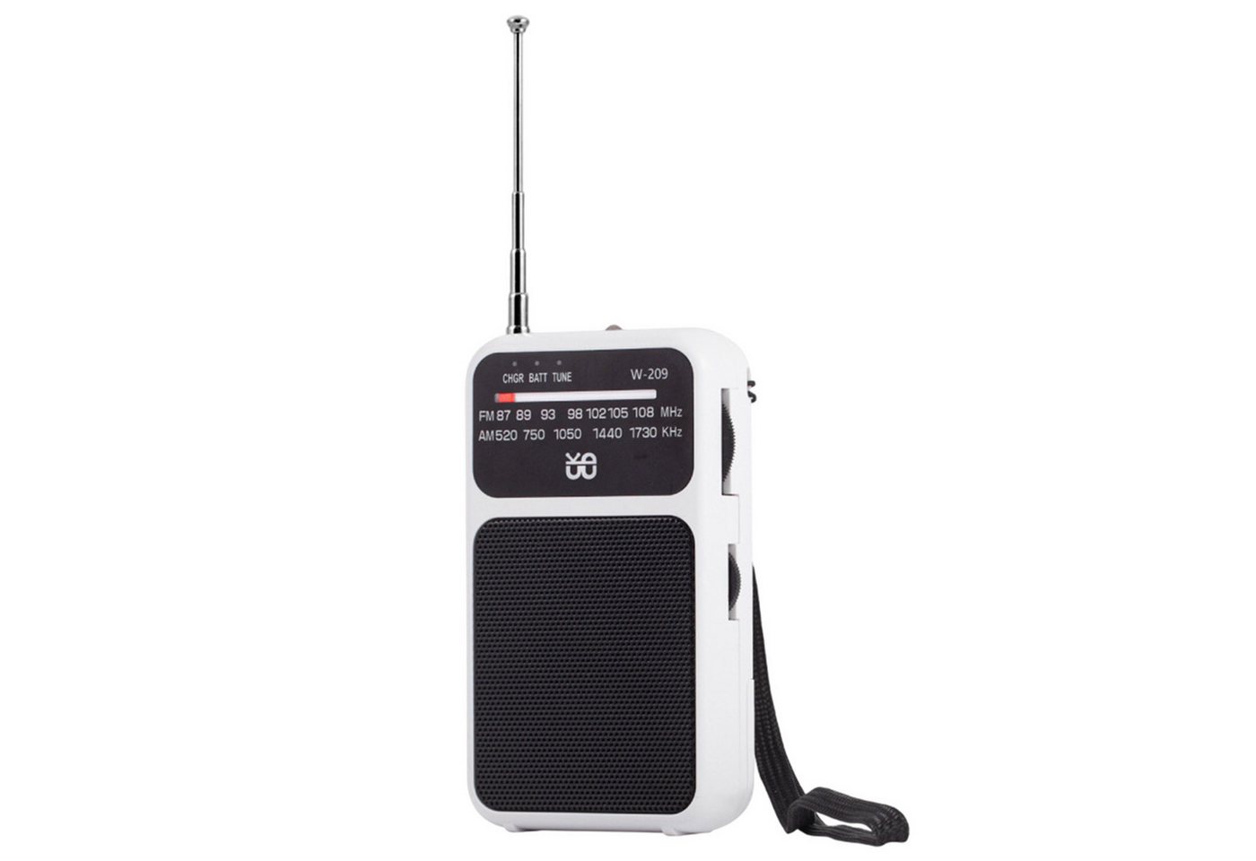 Refttenw Taschenradio AM/FM Tragbares Radio (mit Lautsprecher, Kopfhöreranschluss, LED-Taschenlampe) von Refttenw