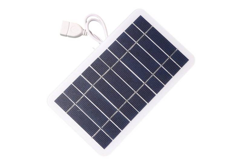 Refttenw Tragbar Solarpanel Klein Leicht Solarmodul 2W 5V Solarladegerät (für Wandern, Camping, Outdoor) von Refttenw