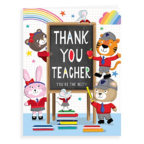 Dankeskarte "Thank You Teacher", 20,3 x 15,2 cm von Regal Publishing