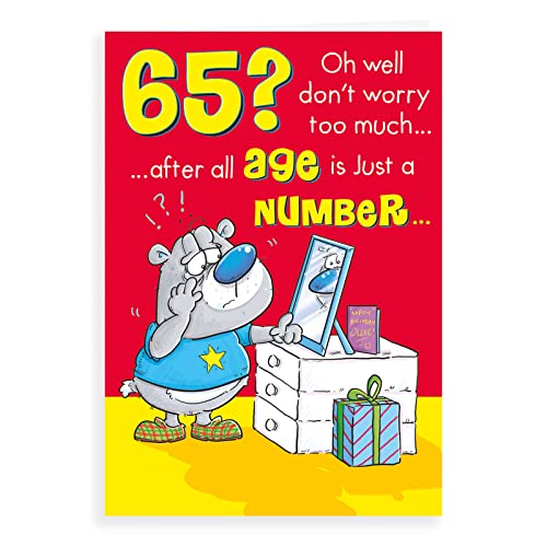 Geburtstagskarte "Humour Milestone Age 65 m", 22,9 x 15,2 cm von Regal Publishing