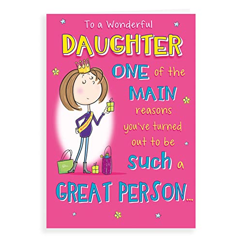 Humor-Geburtstagskarte "Daughter", 22,9 x 15,2 cm von Regal Publishing