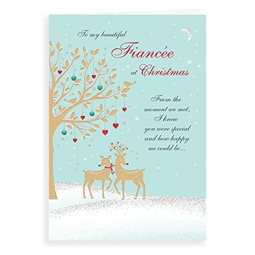 Klassische Weihnachtskarte für Verlobte – 22,9 x 15,2 cm – Regal Publishing von Regal Publishing