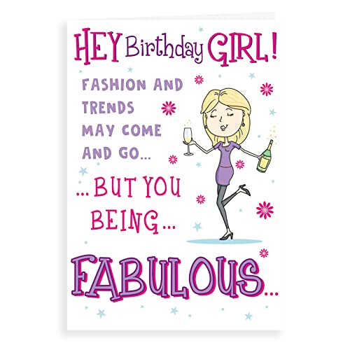 Lustige Geburtstagskarte "Fabulous Girl", 17,8 x 12,7 cm von Regal Publishing
