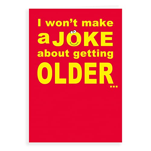 Lustige Geburtstagskarte "I wont make joke", 17,8 x 12,7 cm von Regal Publishing