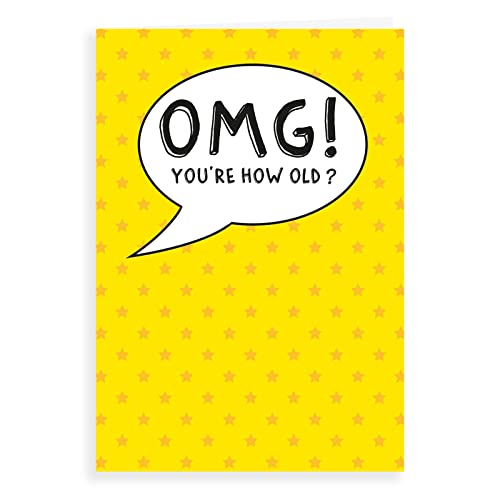 Lustige Geburtstagskarte "OMG Youre How Old", 17,8 x 12,7 cm von Regal Publishing