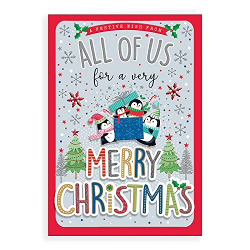 Moderne Weihnachtskarte von All Of Us, 22,9 x 15,2 cm von Regal Publishing