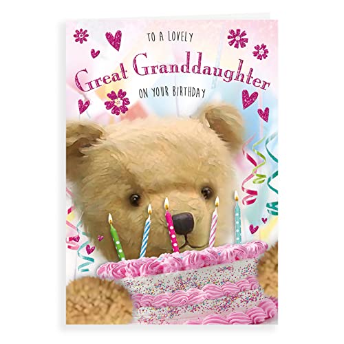 Niedliche Geburtstagskarte "Great Granddaughter", 22,9 x 15,2 cm von Regal Publishing