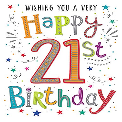 Regal Publishing Geburtstagskarte zum 21. Geburtstag, 20,3 x 15,2 cm von Regal Publishing