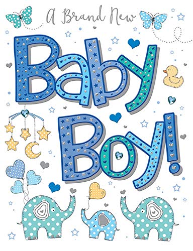 Regal Publishing Glückwunschkarte für Baby, für Jungen, 20,3 x 15,2 cm von Regal Publishing