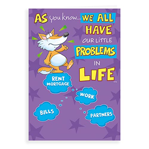 Regal Publishing Humorvolle lustige Geburtstagskarte Fuchs Life Probleme, 17,8 x 12,7 cm von Regal Publishing