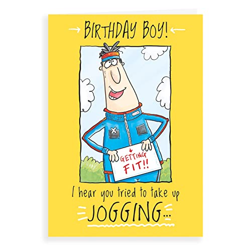 Regal Publishing Humorvolle lustige Geburtstagskarte Take Up Joggen, 17,8 x 12,7 cm von Regal Publishing
