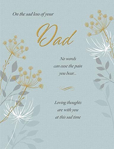 Regal Publishing Klassische Symapthy-Karte "Sad Loss of Your Dad" – 20,3 x 15,2 cm, C80804, Grün von Regal Publishing