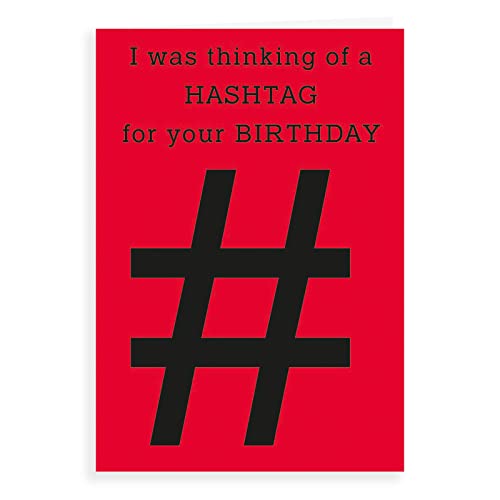 Regal Publishing Lustige Geburtstagskarte, Hashtag, 17,8 x 12,7 cm von Regal Publishing