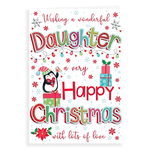 Regal Publishing Moderne Weihnachtskarte für Tochter, 22,9 x 15,2 cm von Regal Publishing