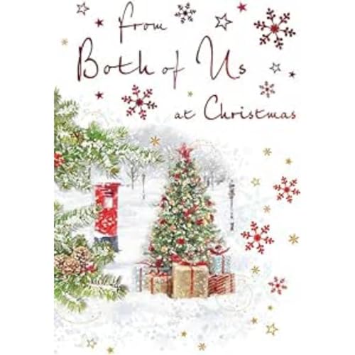 Regal Publishing Traditionelle Weihnachtskarte From Both Of Us, Baum – 22,9 x 15,2 cm – Piccadilly Greetings von Regal Publishing