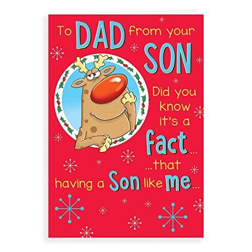 Regal Publishing Weihnachtskarte "Dad From Son", 22,9 x 15,2 cm von Regal Publishing