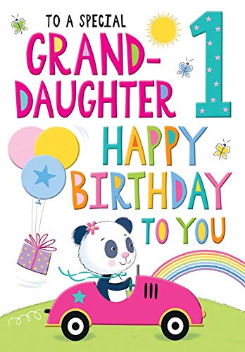 Royal Publishing Geburtstagskarte für Enkelin, zum 1. Geburtstag, 22,9 x 15,2 cm von Regal Publishing