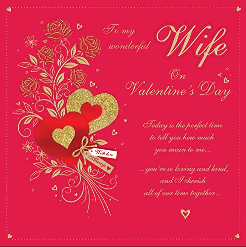 Royal Publishing Valentinstagskarte für Ehefrau, 31 cm von Regal Publishing