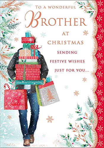 Traditionelle Weihnachtskarte Bruder – 25,4 x 17,8 cm – Regal Publishing von Regal Publishing