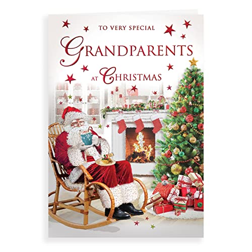 Traditionelle Weihnachtskarte für Großeltern, 22,9 x 15,2 cm von Regal Publishing