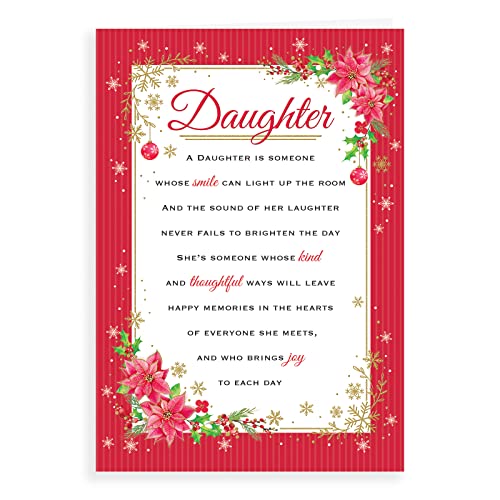 Weihnachtskarte "Daughter", 22,9 x 15,2 cm, von Regal Publishing von Regal Publishing