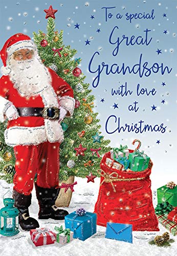 Weihnachtskarte "Great Grandson" – 22,9 x 15,2 cm – Regal Publishing von Regal Publishing
