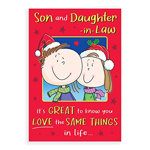 Weihnachtskarte "Son & Daughter In Law", 22,9 x 15,2 cm von Regal Publishing