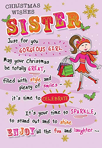 Weihnachtskarte für Schwester, 22,9 x 15,2 cm, Regal Publishing von Regal Publishing