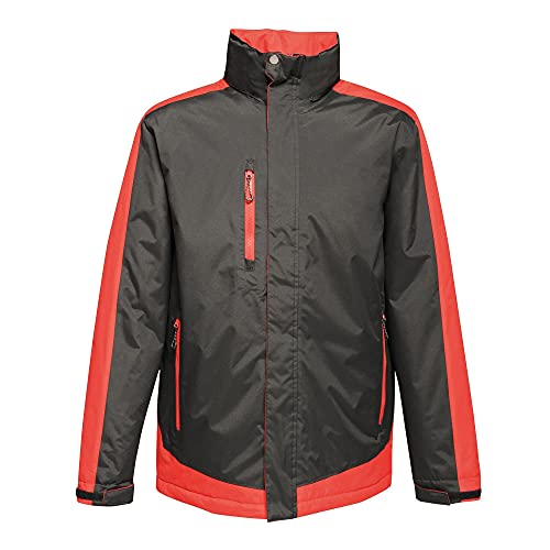 Regatta TRA312 48B80 Professionelle Kontrastjacke, wasserdicht und atmungsaktiv, isoliert, Schwarz/ClssicRd, Größe XL von Regatta