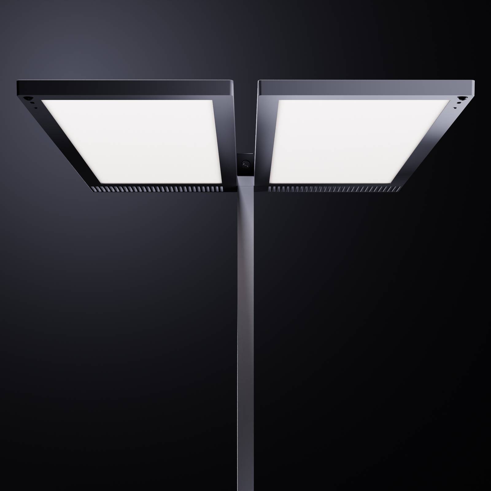 Regent Lighting Lightpad, LED 2fl Mitte Fuß silber von Regent Lighting