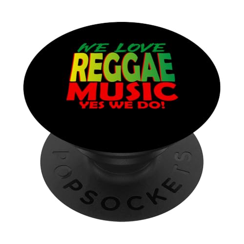 Wir lieben Reggae-Musik, ja, wir tun es: Reggae-Party-Outfit für Damen PopSockets Klebender PopGrip Wir lieben Reggae-Musik, ja, wir tun es: Reggae-Party-Outfit für Damen PopSockets Klebender PopGrip von Reggae Party Outfits Reggae Party clothing for men