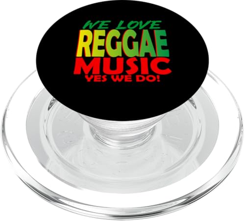 Wir lieben Reggae-Musik, ja, wir tun es: Reggae-Party-Outfit für Damen PopSockets PopGrip für MagSafe Wir lieben Reggae-Musik, ja, wir tun es: Reggae-Party-Outfit für Damen PopSockets PopGrip für MagSafe von Reggae Party Outfits Reggae Party clothing for men