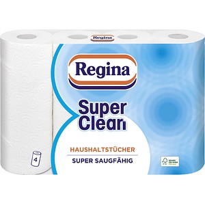 Regina Küchenrollen Super Clean 3-lagig, 4 Rollen von Regina