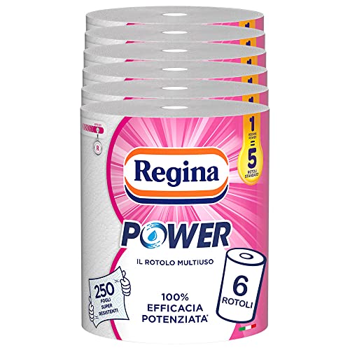 Regina Power Mehrzweckpapier | 6 Rollen | 250 Blatt 2-lagig | Ideal zur Reinigung jeder Oberfläche | Recyclingverpackung | 100% FSC-zertifiziertes Papier Regina Power Mehrzweckpapier | 6 Rollen | 250 Blatt 2-lagig | Ideal zur Reinigung jeder Oberfläche | Recyclingverpackung | 100% FSC-zertifiziertes Papier von Regina