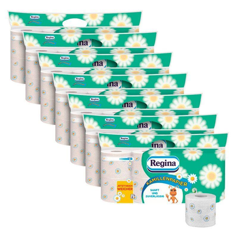 Regina Toilettenpapier Kamillenpapier 3-lagig, 56 Rollen Regina Toilettenpapier Kamillenpapier 3-lagig, 56 Rollen von Regina