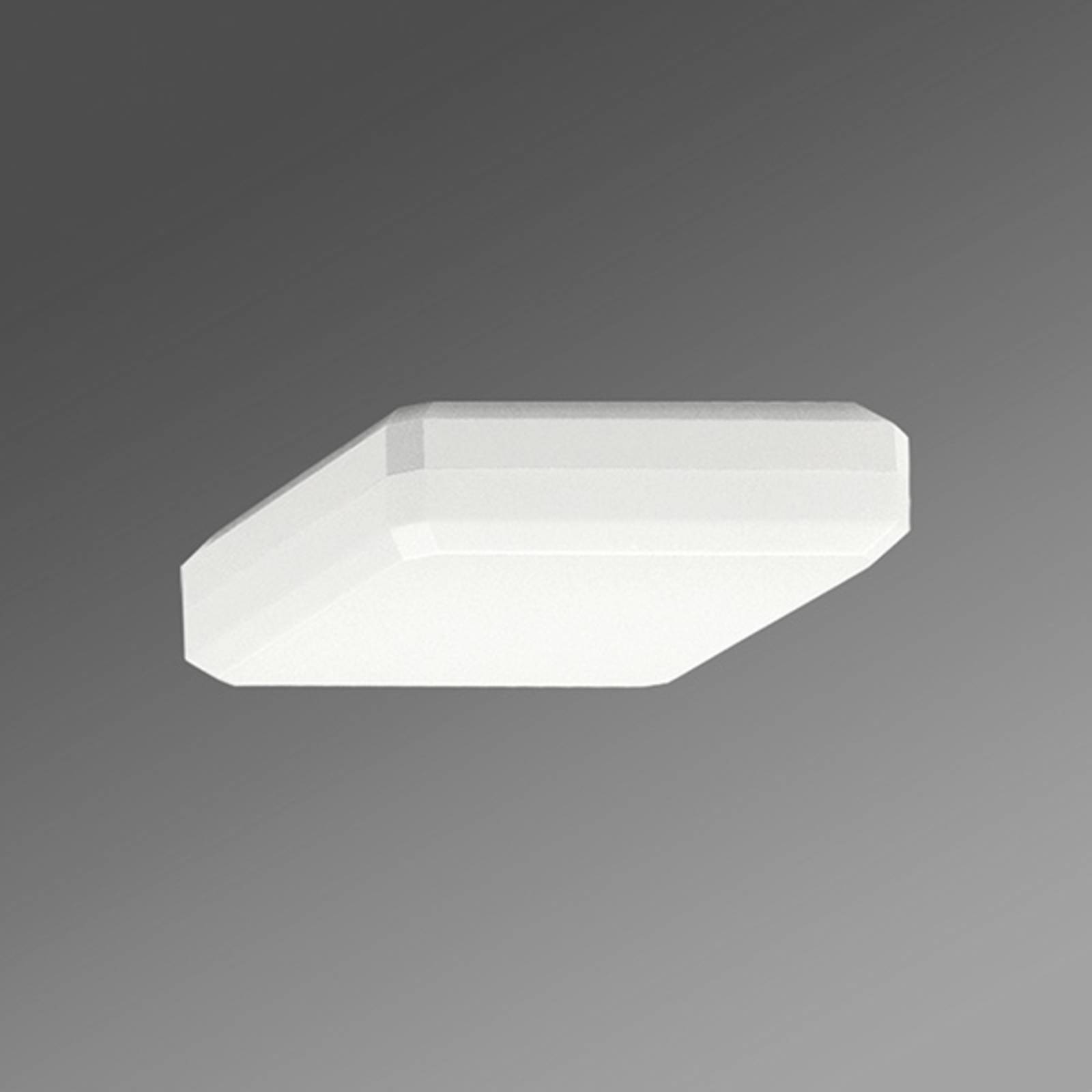 Quadratische Deckenanbaulampe WQL Diffusor opal ww von Regiolux