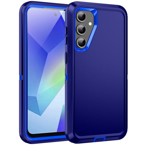 RegSun Schutzhülle für Samsung Galaxy S25 Plus/S24 Plus, stoßfest, 3-lagiger Schutz [ohne Displayschutzfolie], robuste, robuste Schutzhülle für Samsung Galaxy S25+/S24+ 5G, Dunkelblau von Regsun