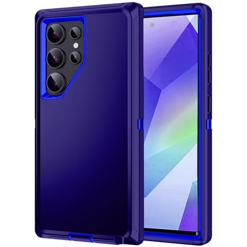 RegSun Schutzhülle für Samsung Galaxy S25 Ultra, stoßfest, 3-lagiger Schutz [ohne Displayschutzfolie], robuste, robuste Schutzhülle für Samsung Galaxy S25 Ultra 5G, Dunkelblau von Regsun