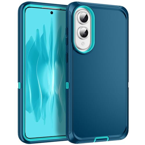 Regsun Schutzhülle für Samsung Galaxy S25 Edge, stoßfest, 3-lagiger Schutz [ohne Displayschutzfolie], robuste, robuste Schutzhülle für Samsung Galaxy S25 Edge 5G, Türkis von Regsun