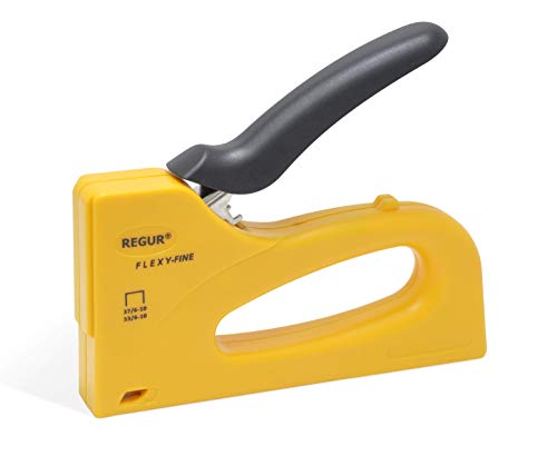 REGUR Flexy-Fine Handtacker- Idealer Tacker zum Basteln, Verzieren und Beziehen von Stoffen, Leinwänden u.v.m. von Regur