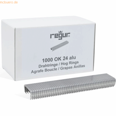 Regur Drahtringe OK 24 Drahtringe OK 24 Alu VE=1000 Stück Regur Drahtringe OK 24 Drahtringe OK 24 Alu VE=1000 Stück von Regur