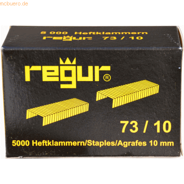 Regur Heftklammern Regur 73/10 VE=5000 Stück von Regur