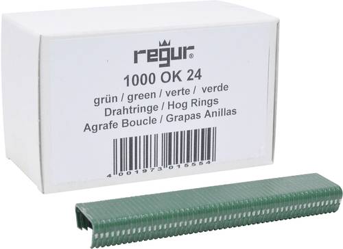 Regur OK 24 Ösenklammern grün 1000 St. 60719 Abmessungen (L x B x H) 10 x 100 x 20mm von Regur