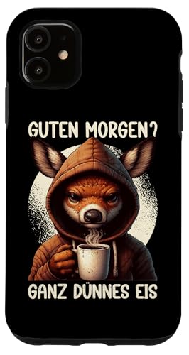 Guten Morgen Ganz Dünnes Eis Reh Schlafmützen Hülle für iPhone 11 Guten Morgen Ganz Dünnes Eis Reh Schlafmützen Hülle für iPhone 11 von Reh Sarkastisch Langschläfer Lustige Sprüche