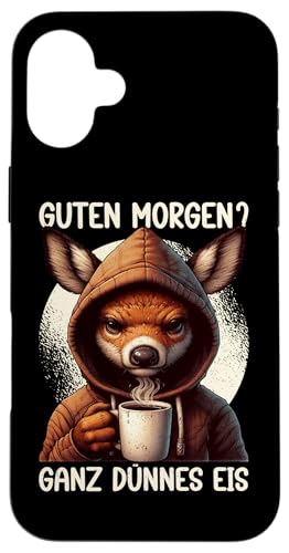 Guten Morgen Ganz Dünnes Eis Reh Schlafmützen Hülle für iPhone 16 Plus Guten Morgen Ganz Dünnes Eis Reh Schlafmützen Hülle für iPhone 16 Plus von Reh Sarkastisch Langschläfer Lustige Sprüche