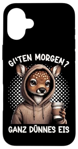 Guten Morgen Ganz Dünnes Eis Reh Schlafmützen Hülle für iPhone 16 Plus Guten Morgen Ganz Dünnes Eis Reh Schlafmützen Hülle für iPhone 16 Plus von Reh Sarkastisch Langschläfer Lustige Sprüche
